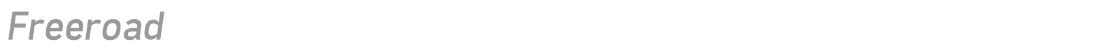 Freeroad font preview